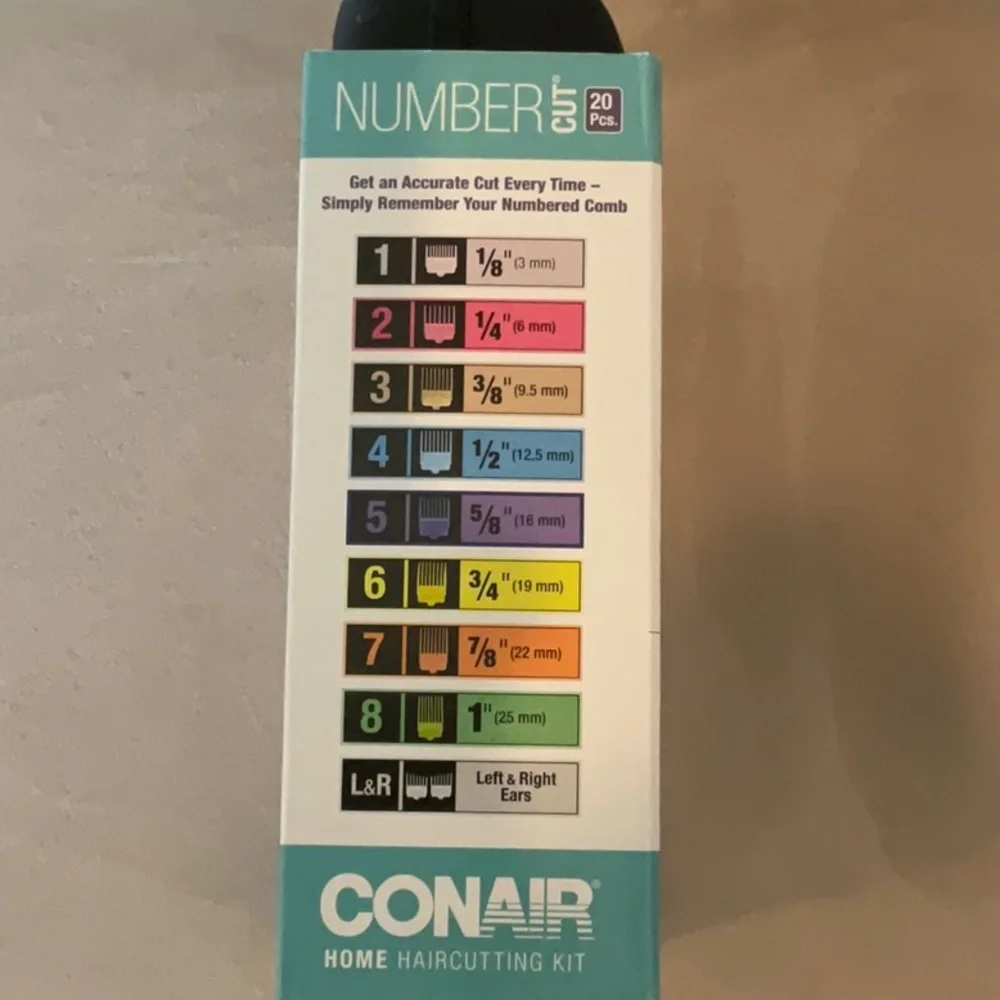 Conair Number Cut 20-piece Hair Clipper. New in box.